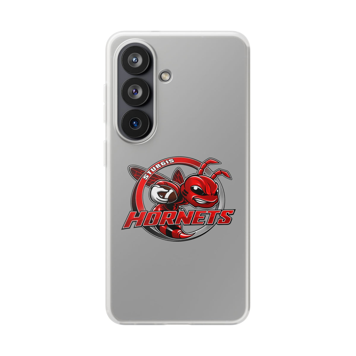 Sturgis Hornets Mascot Logo Clear Flexi Phone Case