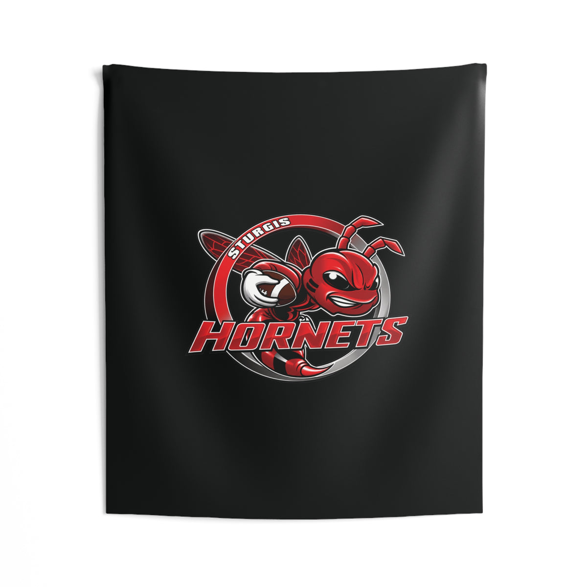 Sturgis Hornets Mascot Logo Indoor Wall Tapestry