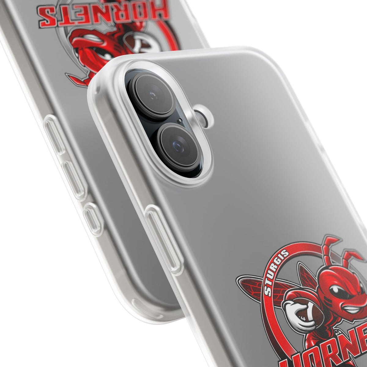 Sturgis Hornets Mascot Logo Clear Flexi Phone Case