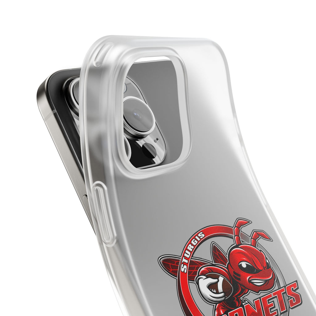 Sturgis Hornets Mascot Logo Clear Flexi Phone Case