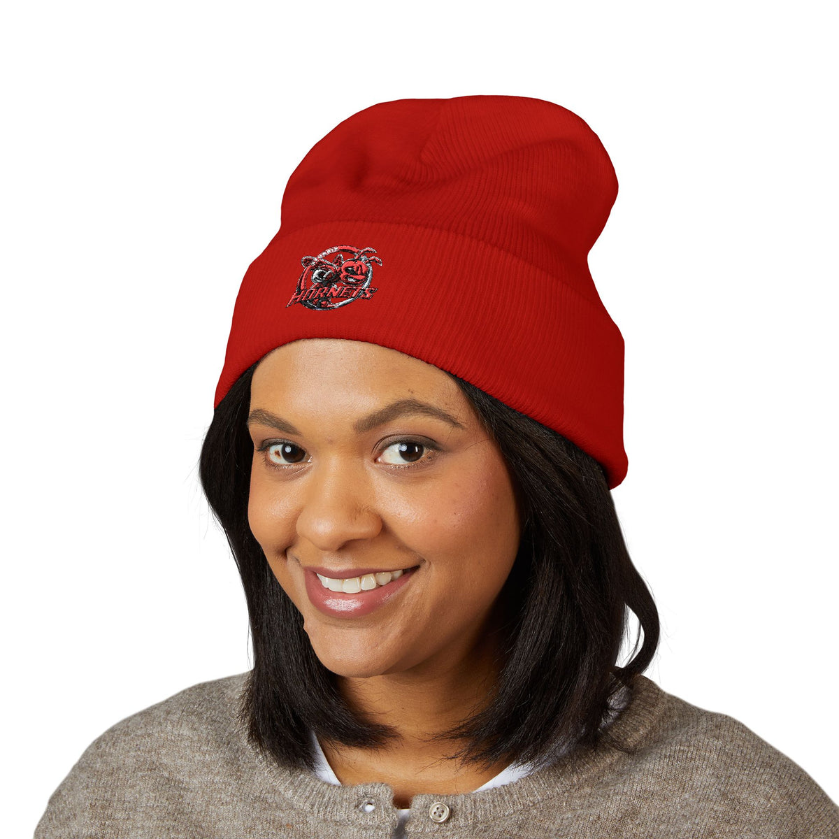 Sturgis Hornets Mascot Logo Embroidered Winter Hat