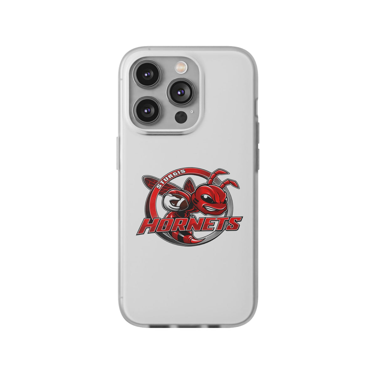 Sturgis Hornets Mascot Logo Clear Flexi Phone Case