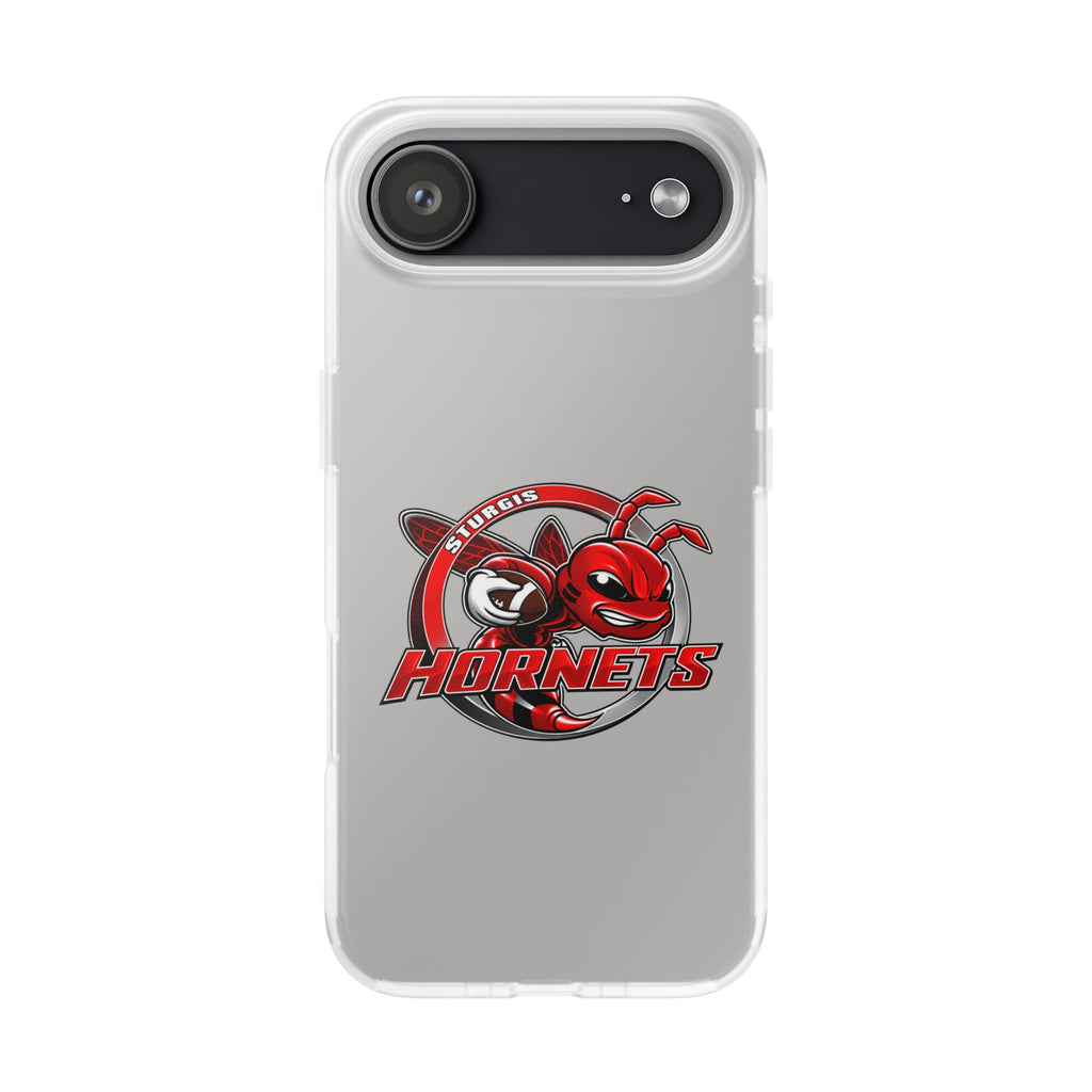 Sturgis Hornets Mascot Logo Clear Flexi Phone Case