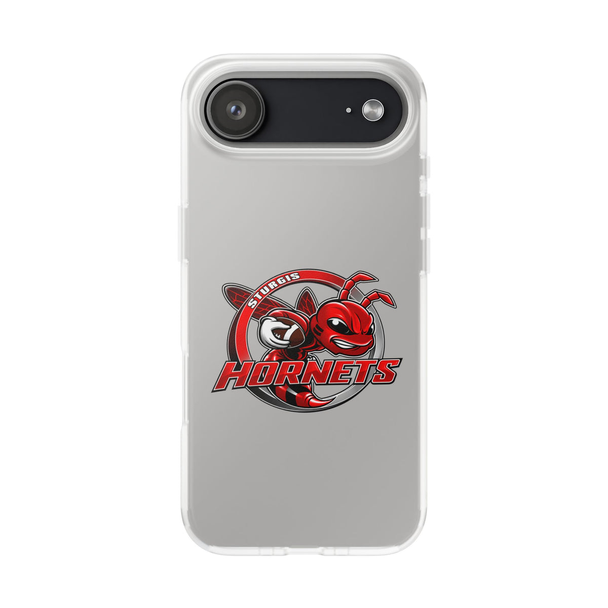 Sturgis Hornets Mascot Logo Clear Flexi Phone Case