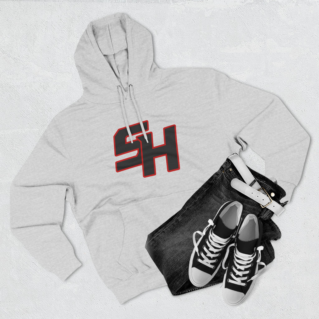 Stugis "SH" Monogram Logo Fleece Pullover Hoodie