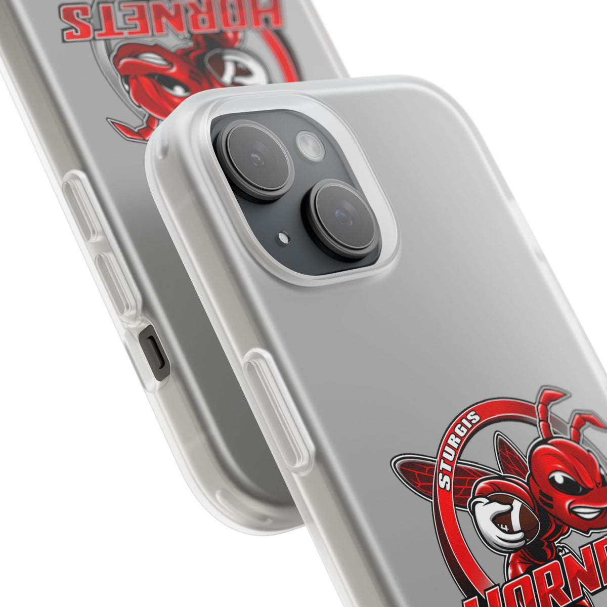 Sturgis Hornets Mascot Logo Clear Flexi Phone Case