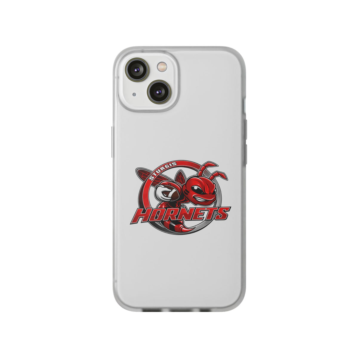 Sturgis Hornets Mascot Logo Clear Flexi Phone Case