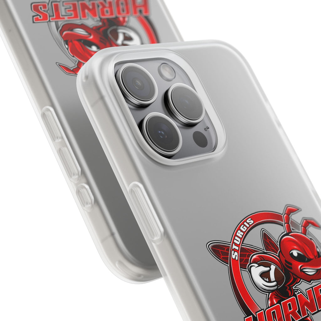 Sturgis Hornets Mascot Logo Clear Flexi Phone Case