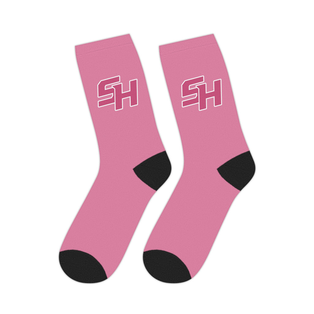 Sturgis Hornets Breast Cancer Awareness Mid-Length Crew Socks