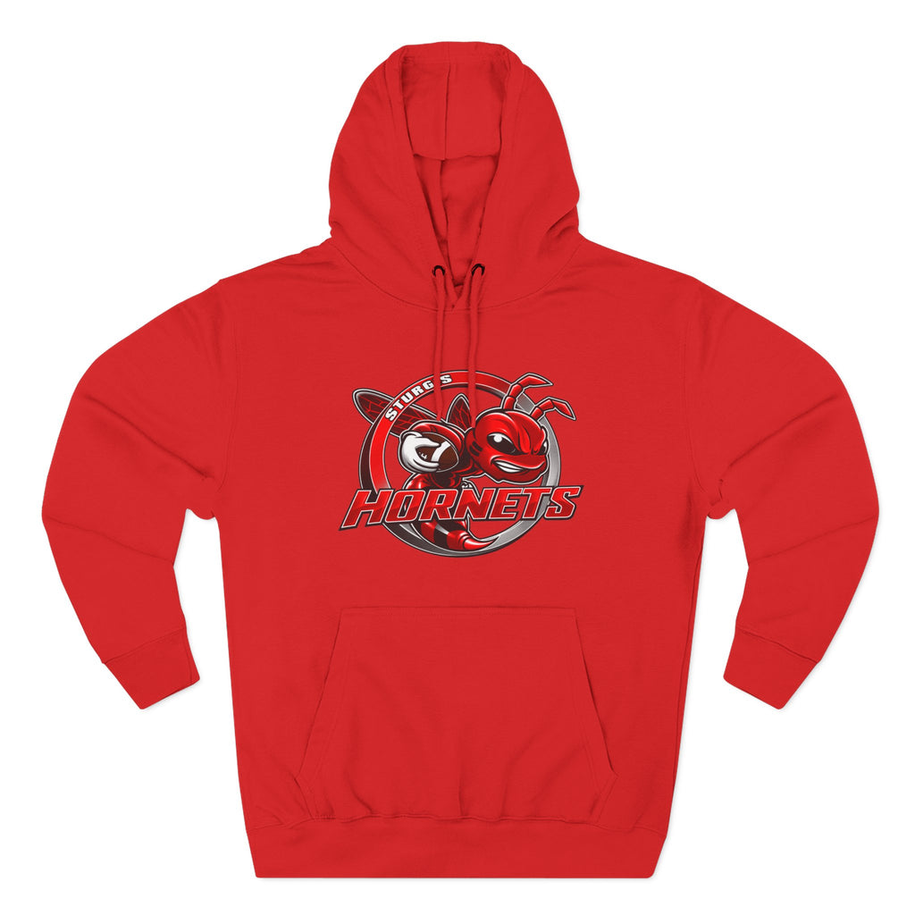 Stugis Hornets Mascot Logo Fleece Pullover Hoodie