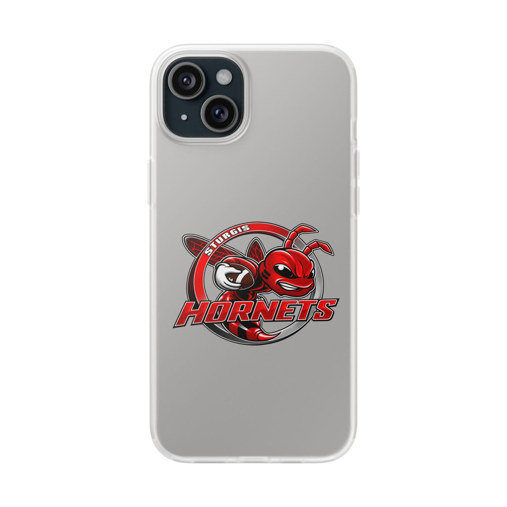 Sturgis Hornets Mascot Logo Clear Flexi Phone Case