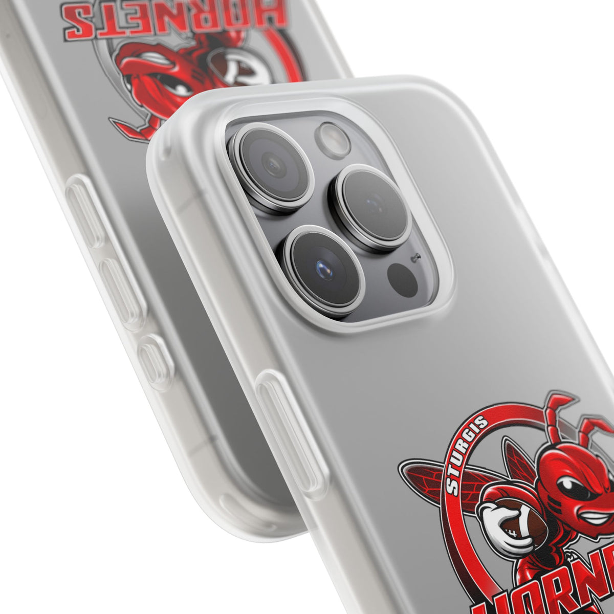 Sturgis Hornets Mascot Logo Clear Flexi Phone Case