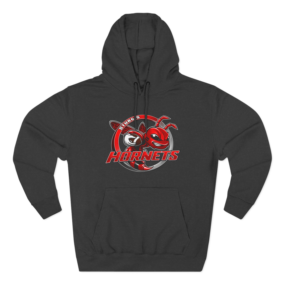 Stugis Hornets Mascot Logo Fleece Pullover Hoodie