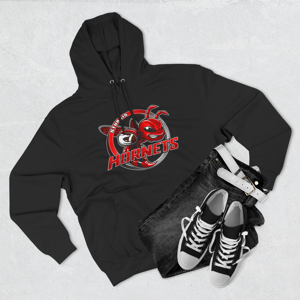 Stugis Hornets Mascot Logo Fleece Pullover Hoodie