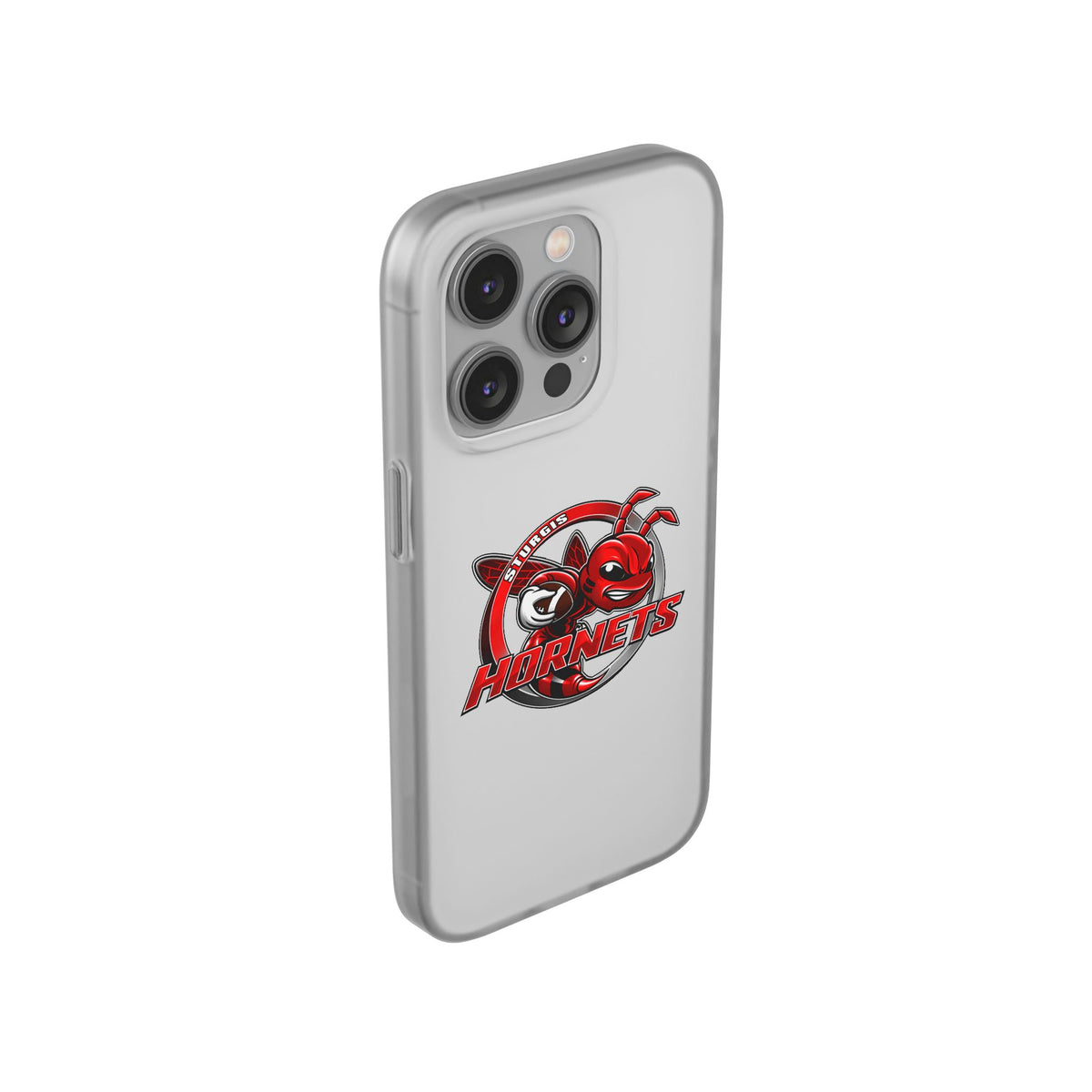 Sturgis Hornets Mascot Logo Clear Flexi Phone Case