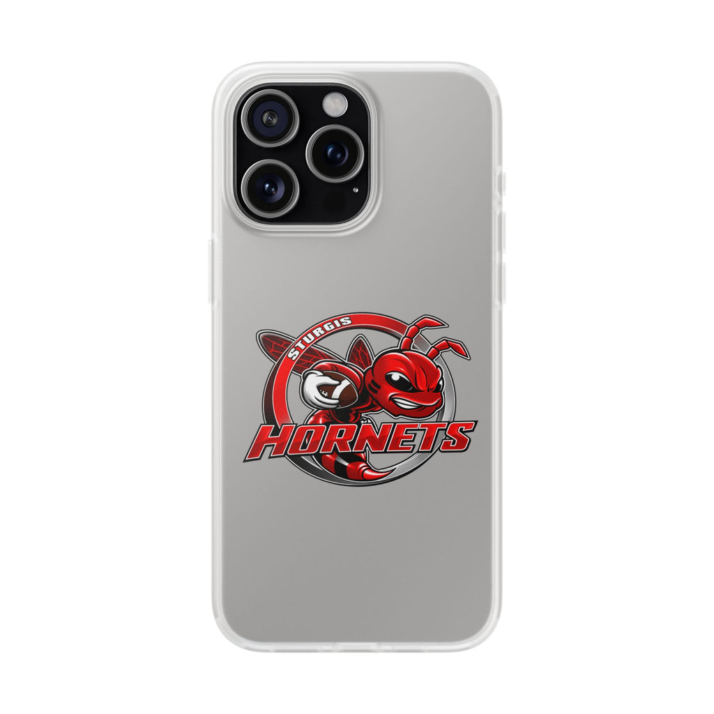 Sturgis Hornets Mascot Logo Clear Flexi Phone Case