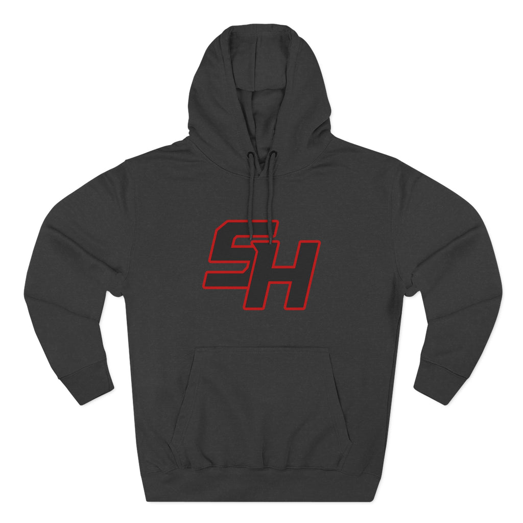 Stugis "SH" Monogram Logo Fleece Pullover Hoodie