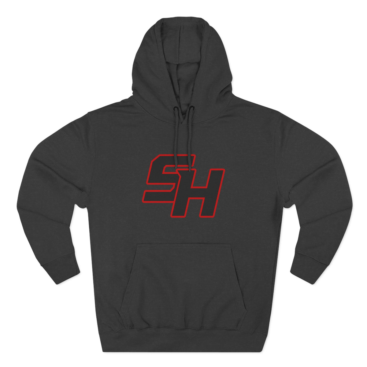 Stugis "SH" Monogram Logo Fleece Pullover Hoodie