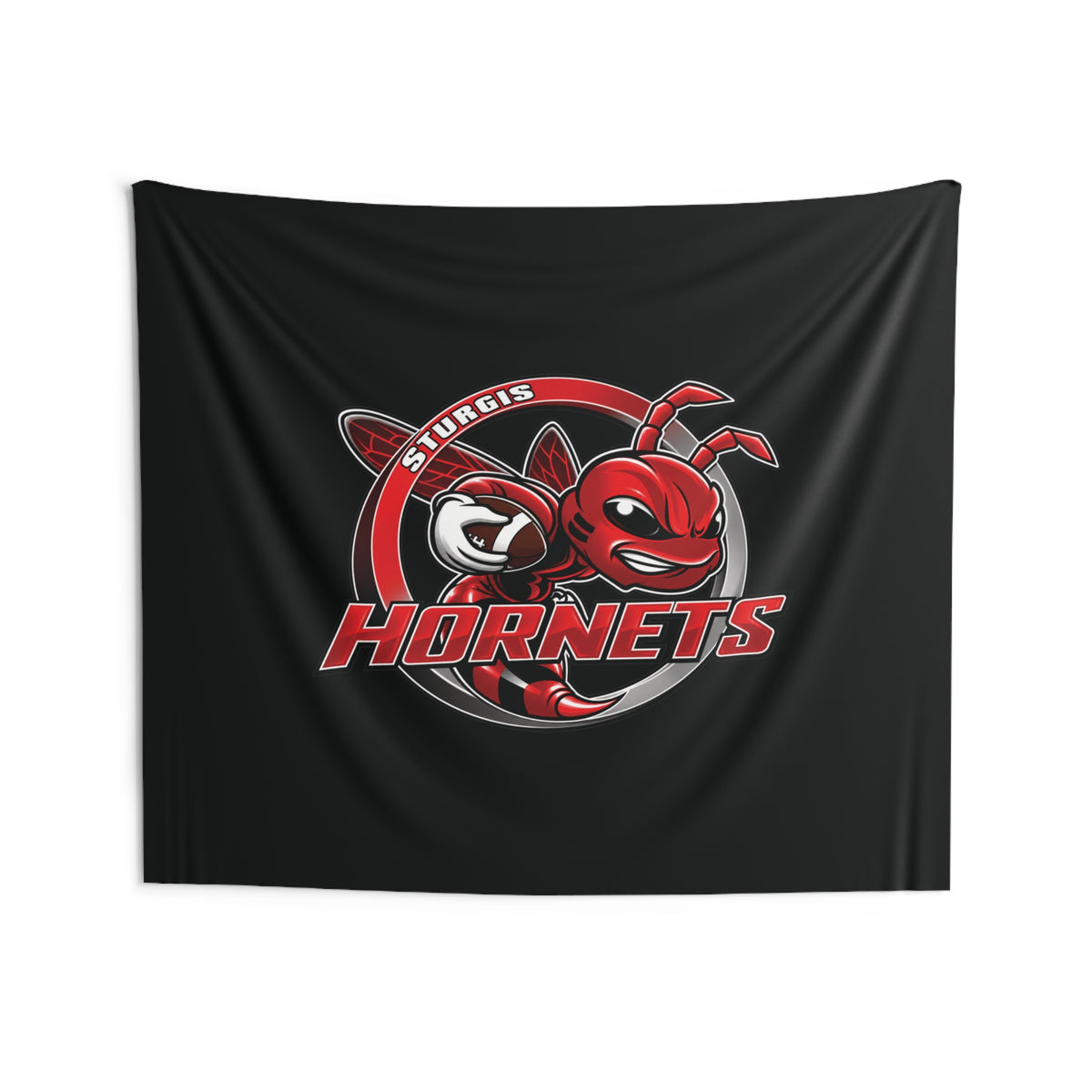 Sturgis Hornets Mascot Logo Indoor Wall Tapestry