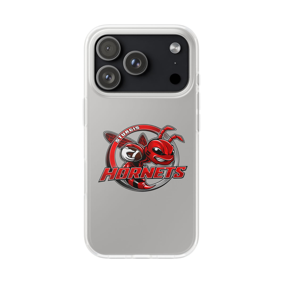Sturgis Hornets Mascot Logo Clear Flexi Phone Case
