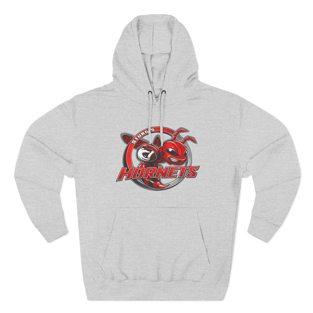 Stugis Hornets Mascot Logo Fleece Pullover Hoodie