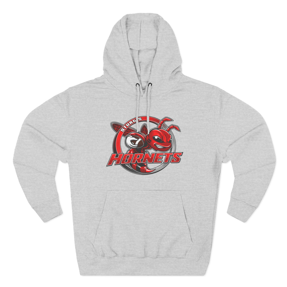 Stugis Hornets Mascot Logo Fleece Pullover Hoodie