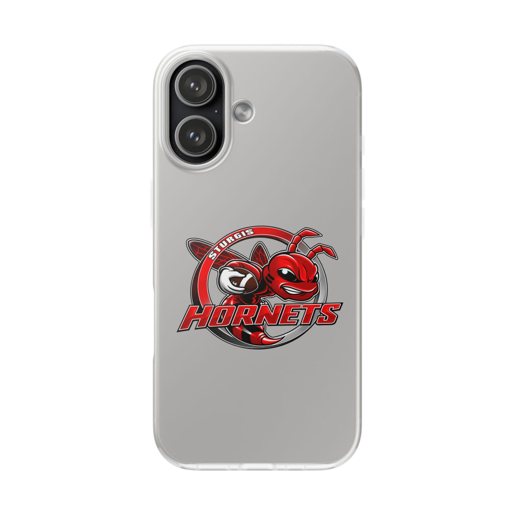 Sturgis Hornets Mascot Logo Clear Flexi Phone Case