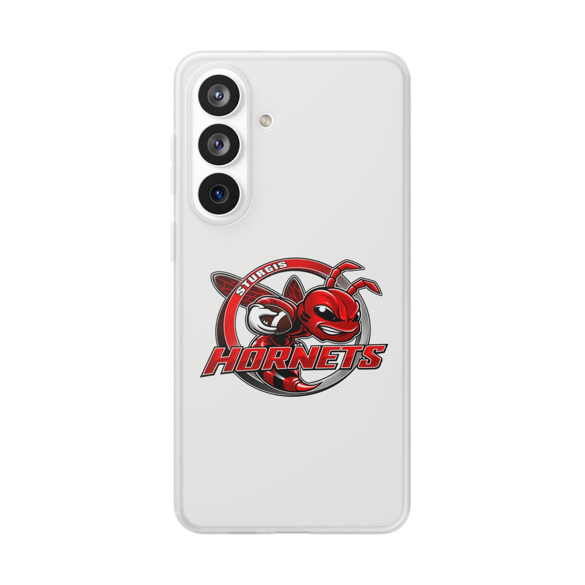 Sturgis Hornets Mascot Logo Clear Flexi Phone Case
