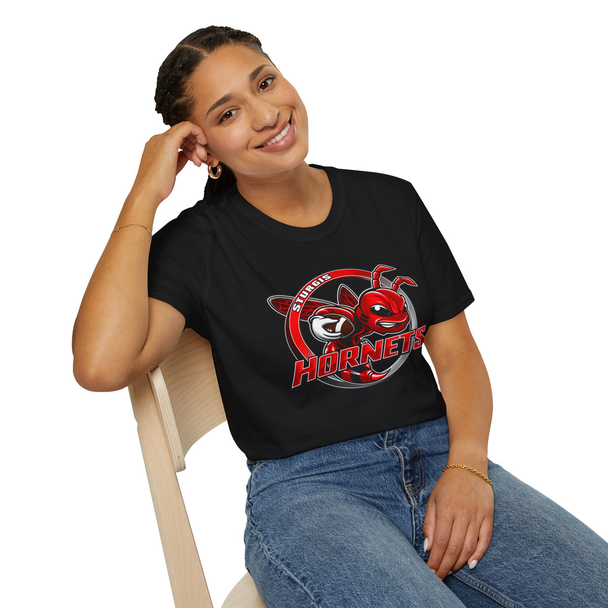Sturgis Hornets Mascot Logo Tee