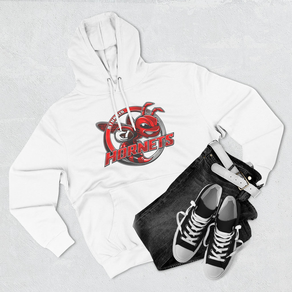 Stugis Hornets Mascot Logo Fleece Pullover Hoodie