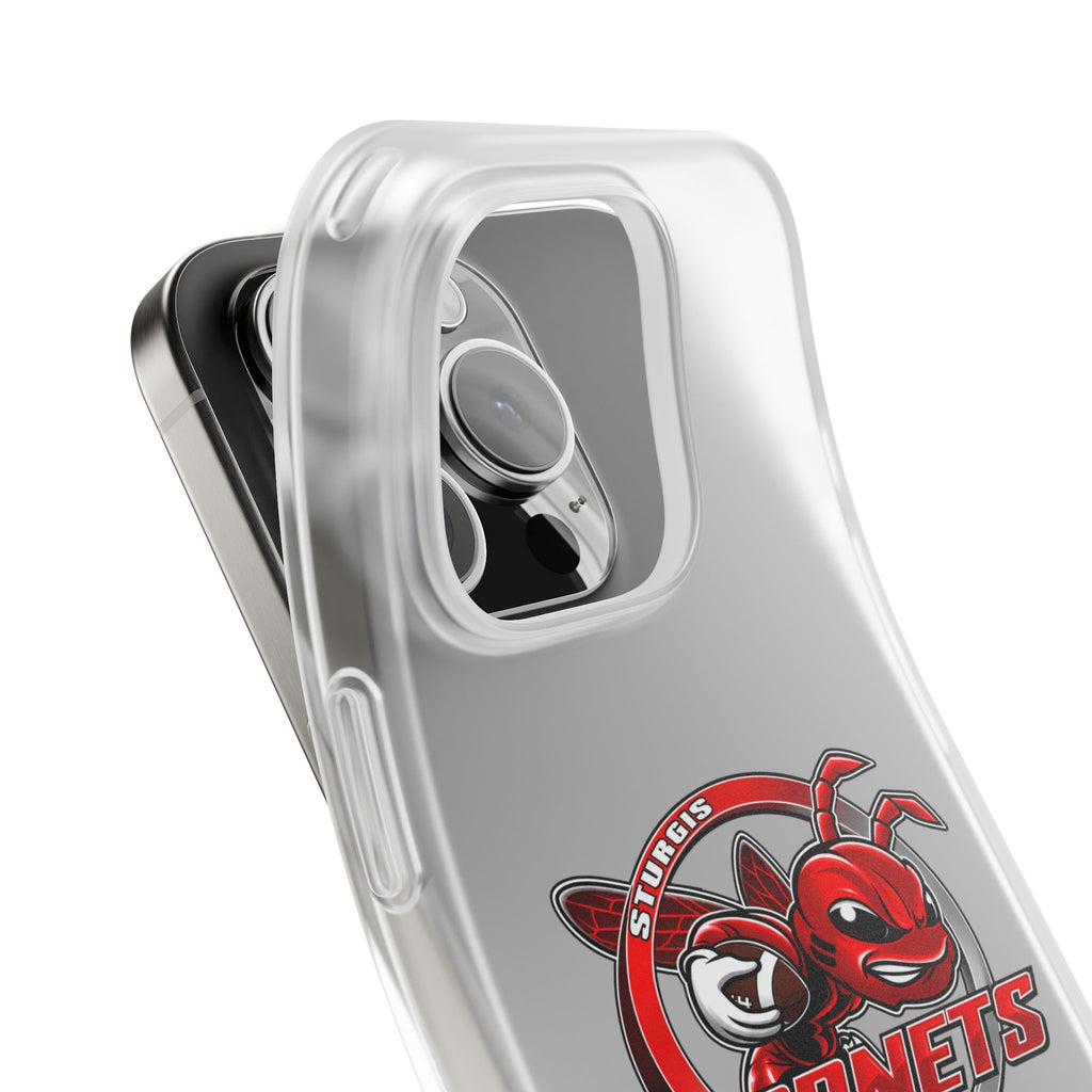 Sturgis Hornets Mascot Logo Clear Flexi Phone Case