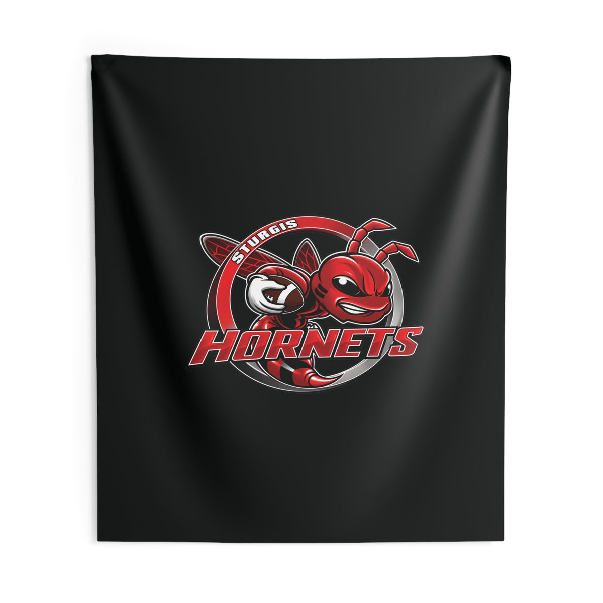 Sturgis Hornets Mascot Logo Indoor Wall Tapestry