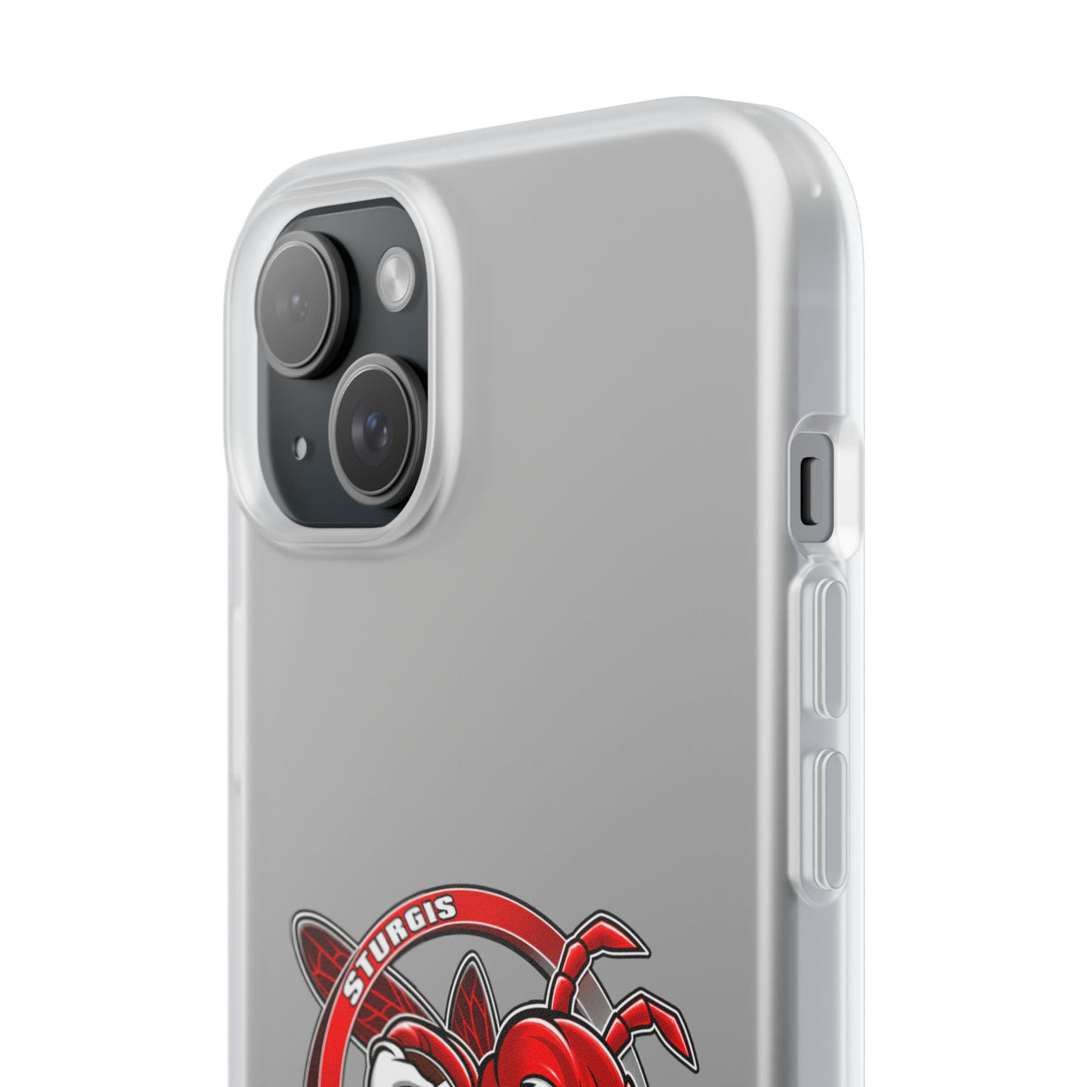 Sturgis Hornets Mascot Logo Clear Flexi Phone Case