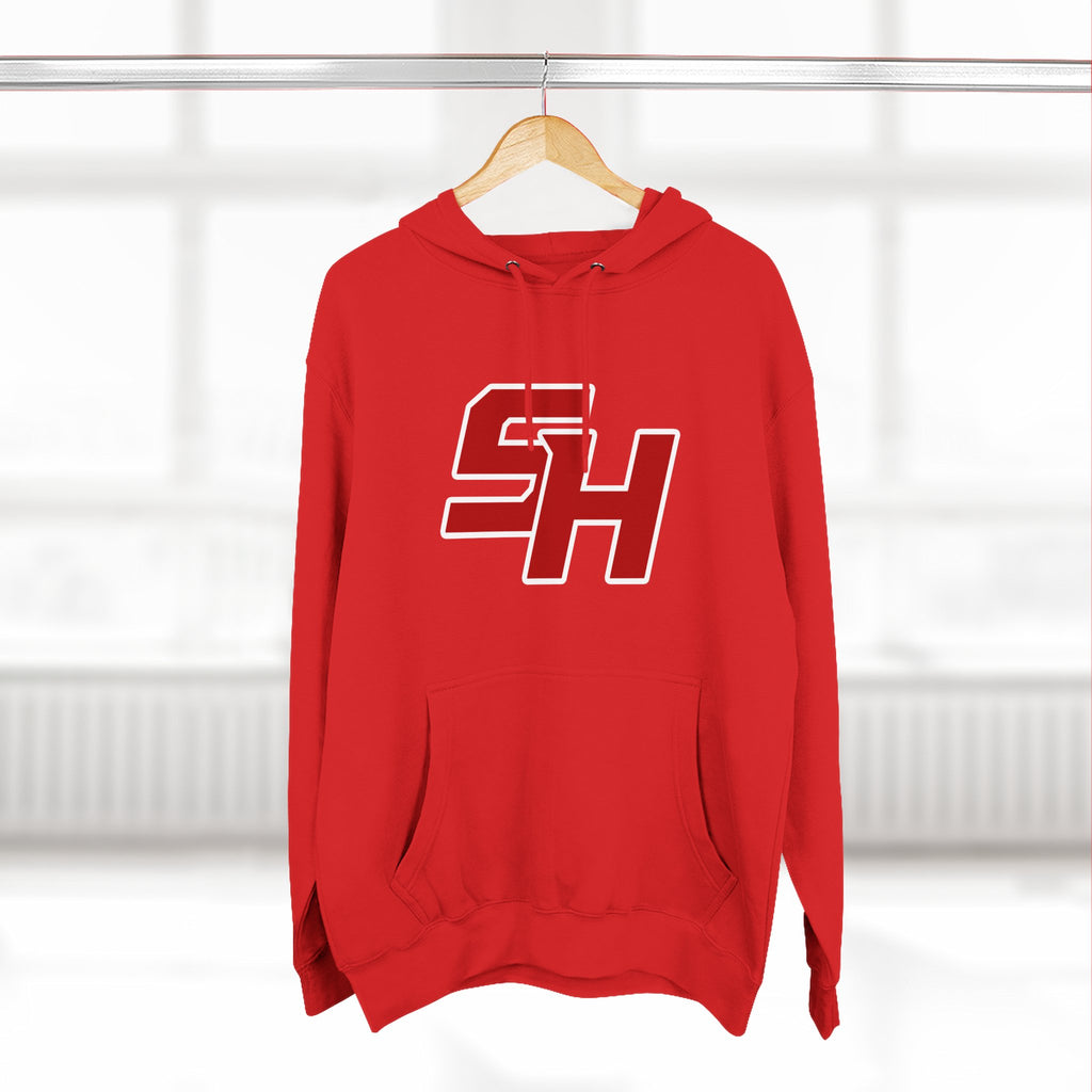 Stugis "SH" Monogram Logo Fleece Pullover Hoodie