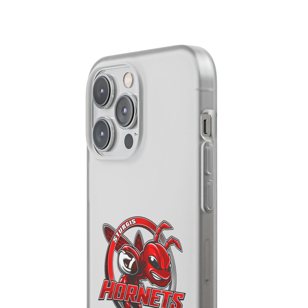 Sturgis Hornets Mascot Logo Clear Flexi Phone Case