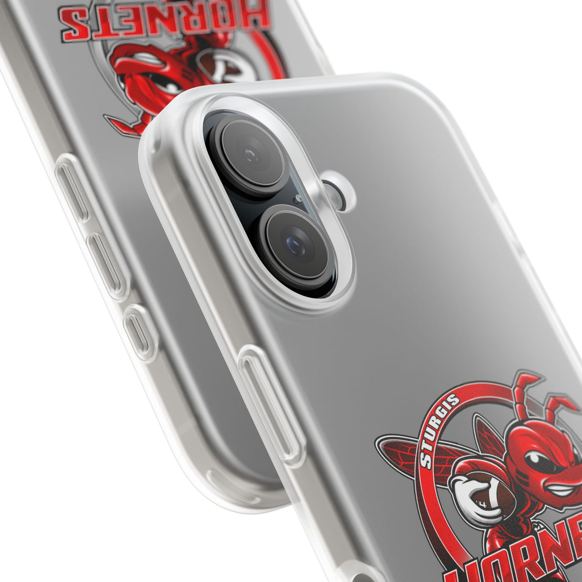Sturgis Hornets Mascot Logo Clear Flexi Phone Case