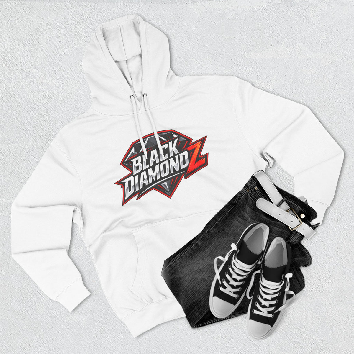 Stugis "Black Diamondz" Cheer Fleece Pullover Hoodie
