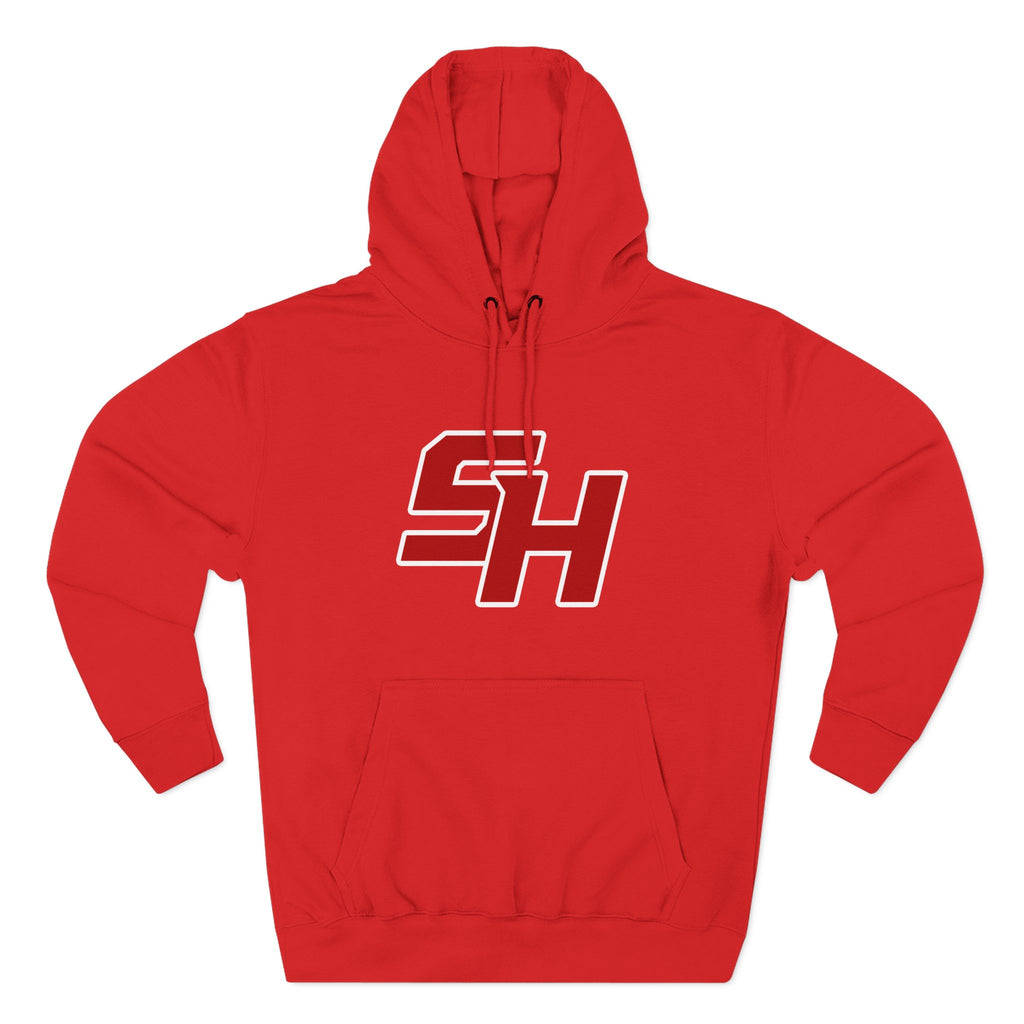 Stugis "SH" Monogram Logo Fleece Pullover Hoodie