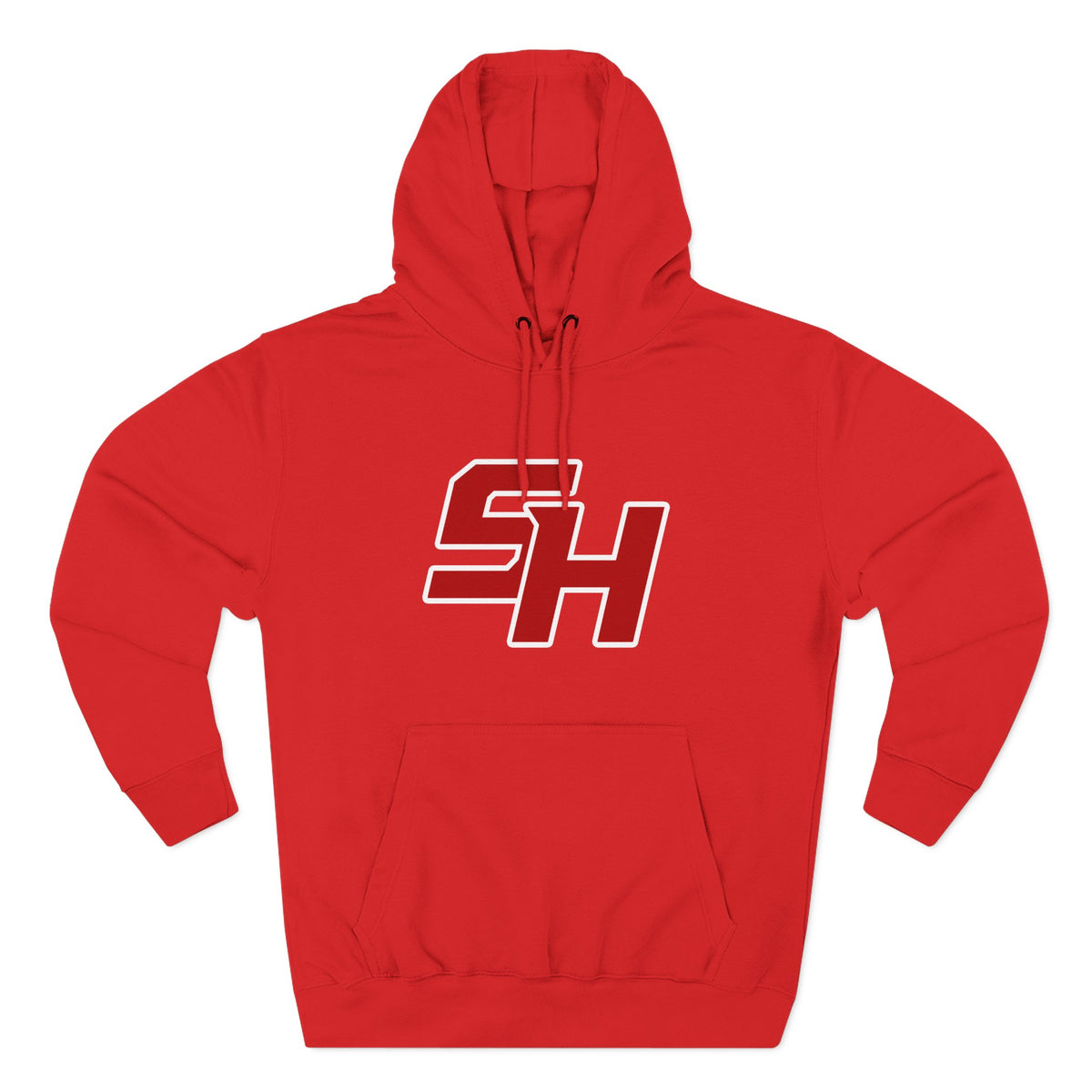Stugis "SH" Monogram Logo Fleece Pullover Hoodie