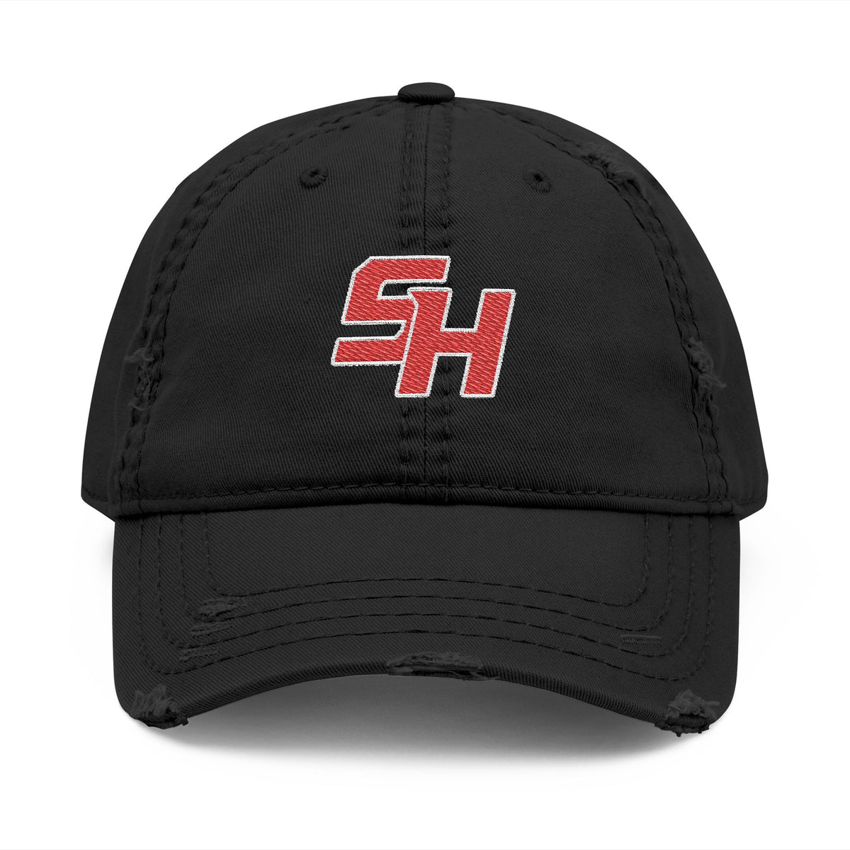 Sturgis Hornets Monogram Logo Distressed Embroidered Dad Hat