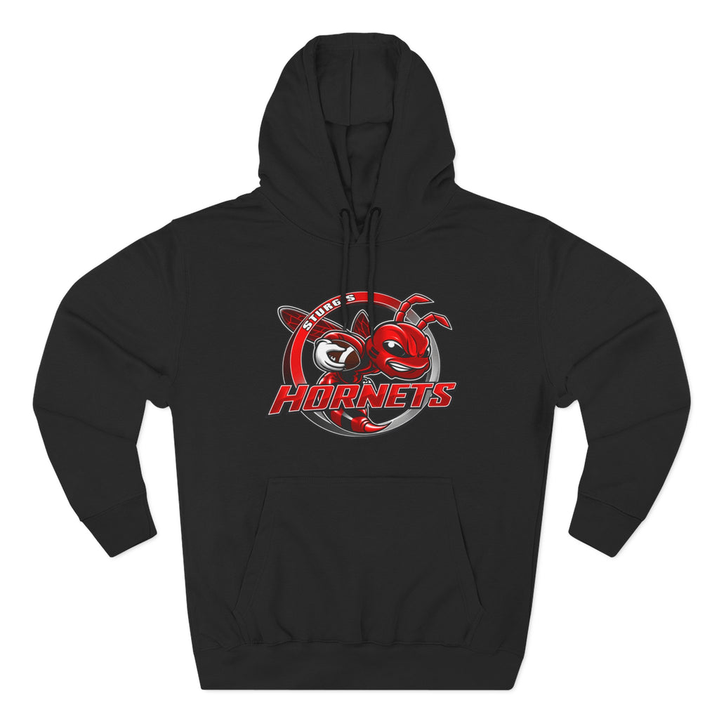 Stugis Hornets Mascot Logo Fleece Pullover Hoodie