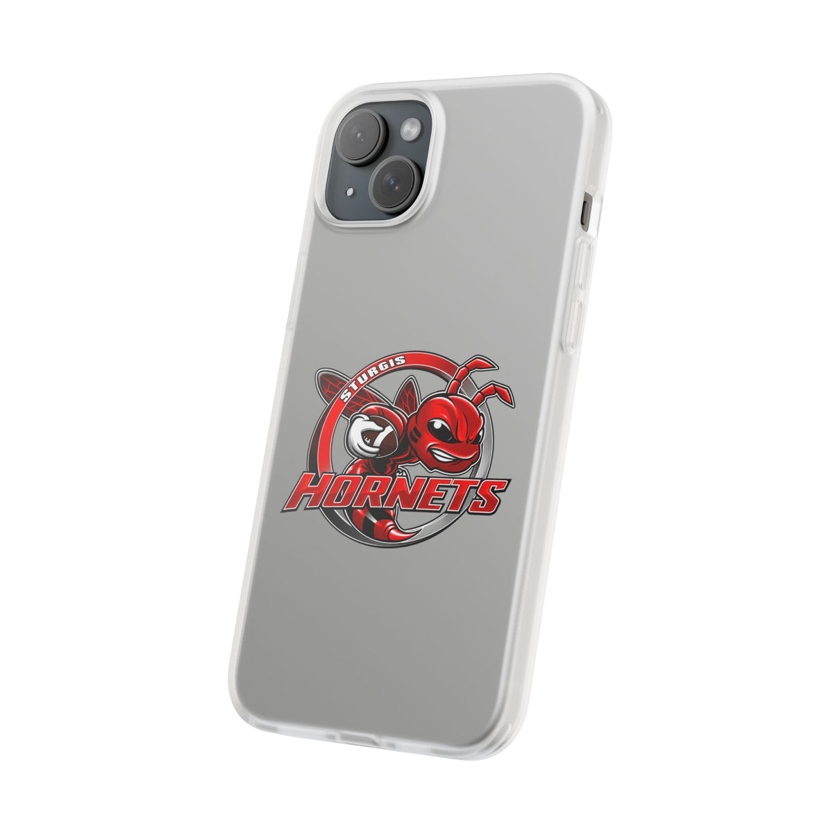 Sturgis Hornets Mascot Logo Clear Flexi Phone Case
