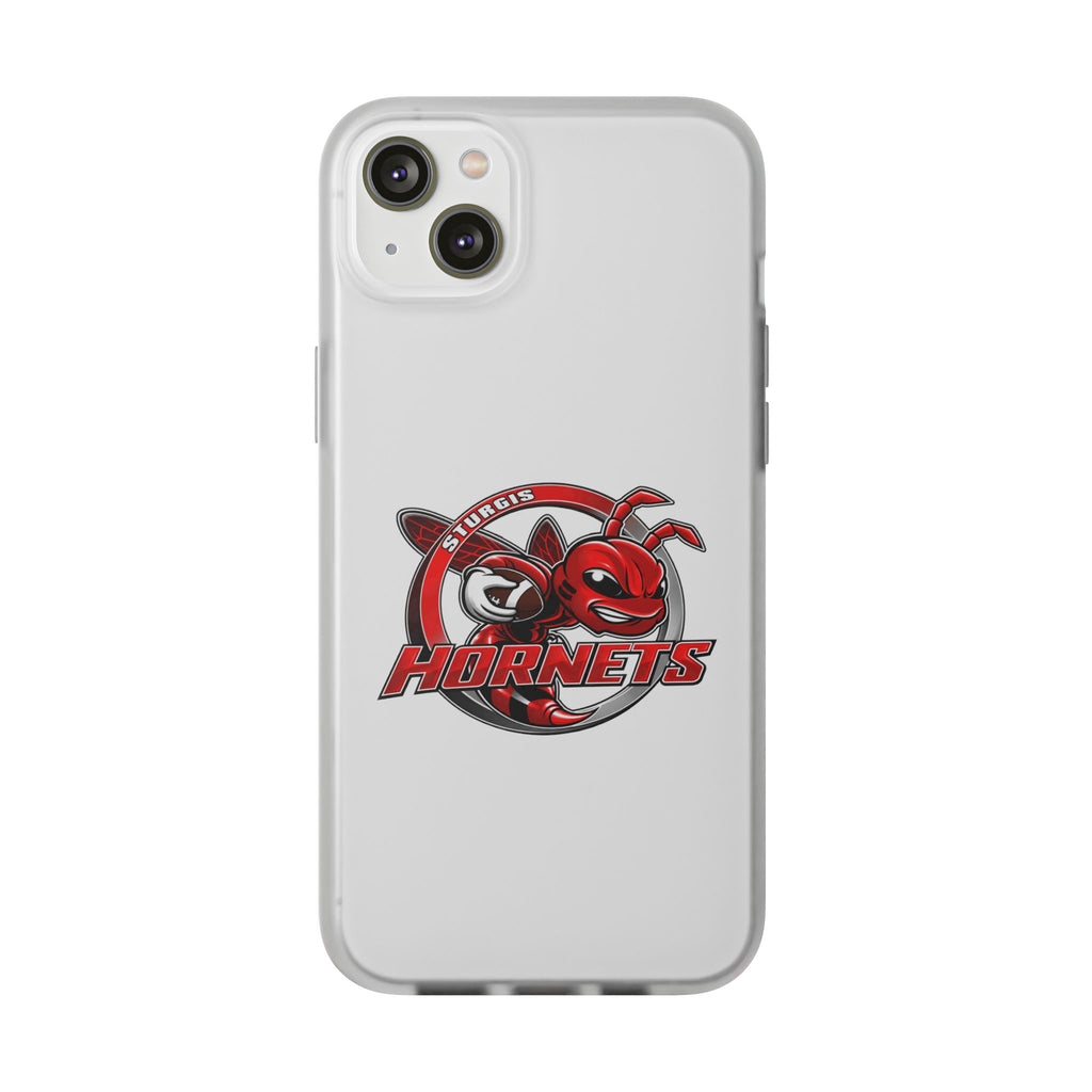 Sturgis Hornets Mascot Logo Clear Flexi Phone Case