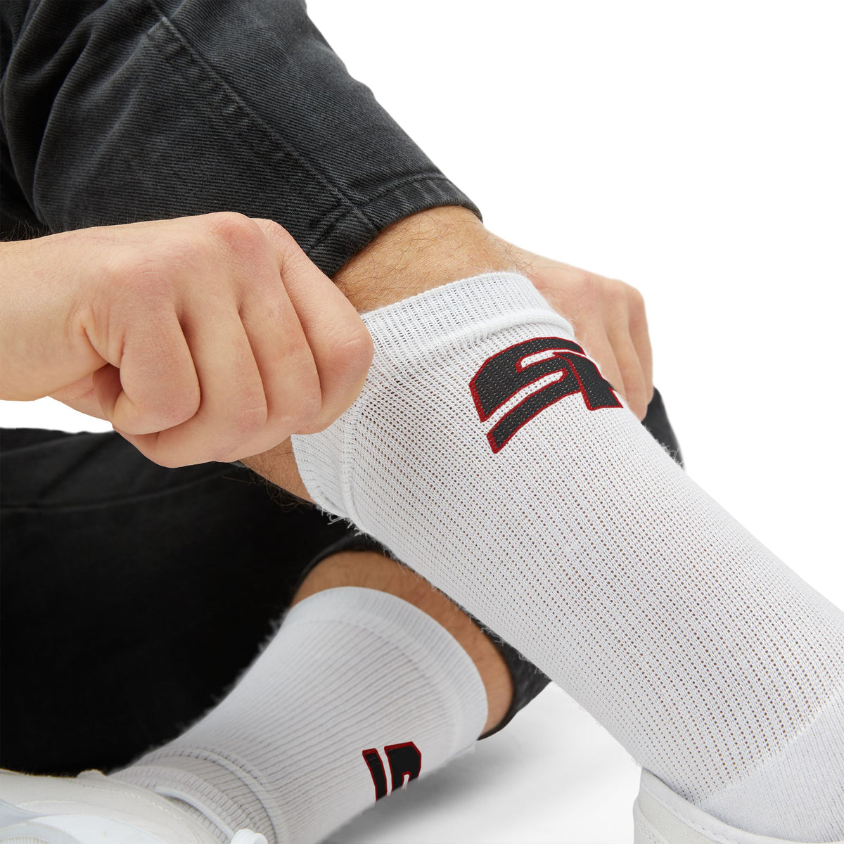Sturgis Hornets Monogram Logo Sublimation Crew Socks