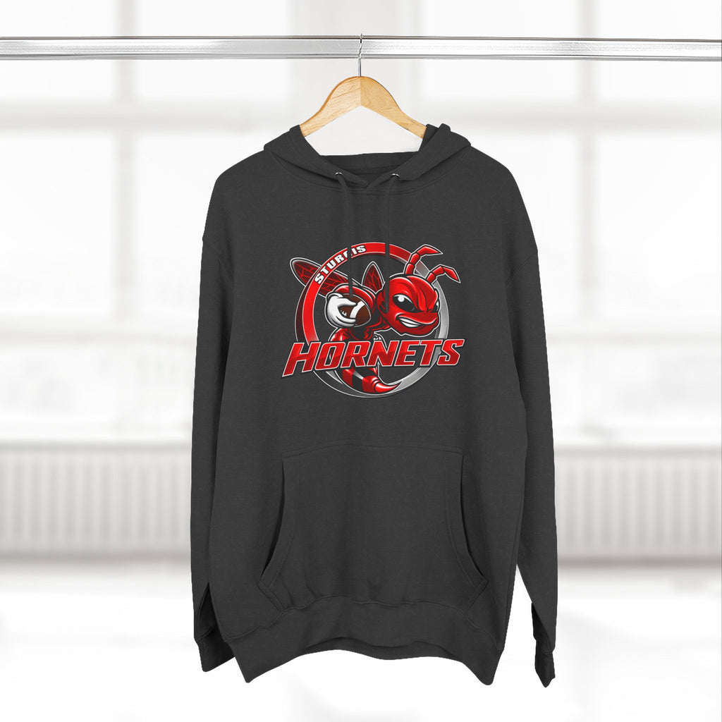 Stugis Hornets Mascot Logo Fleece Pullover Hoodie