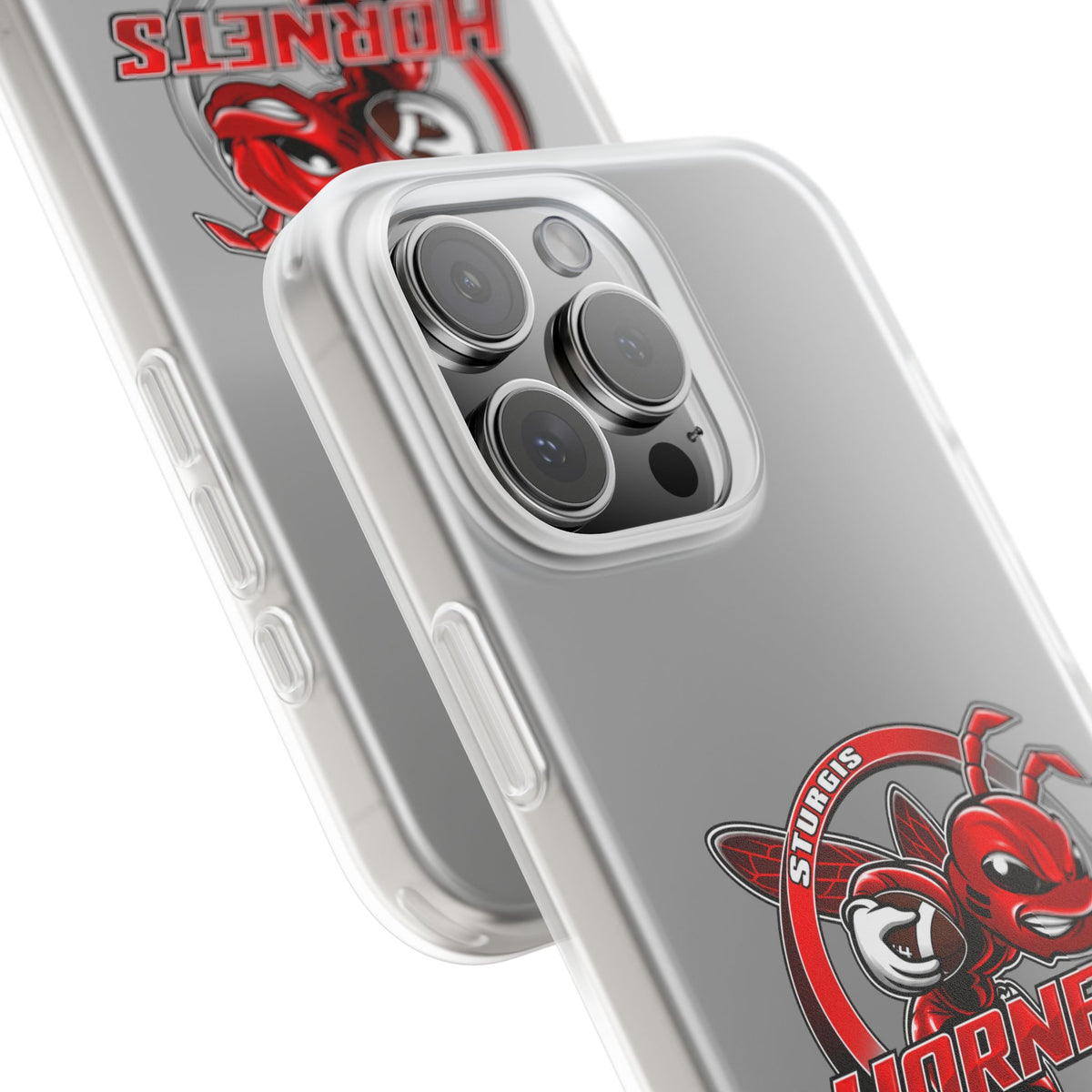 Sturgis Hornets Mascot Logo Clear Flexi Phone Case