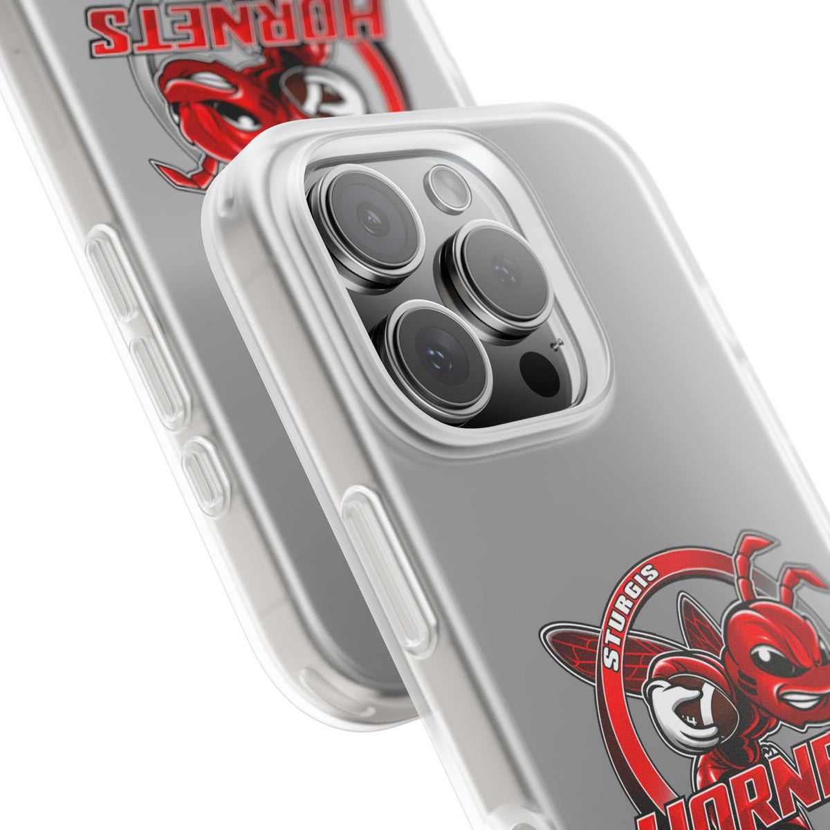 Sturgis Hornets Mascot Logo Clear Flexi Phone Case