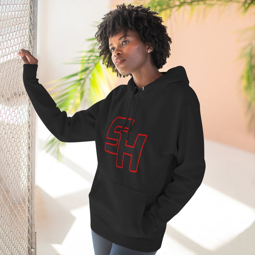 Stugis "SH" Monogram Logo Fleece Pullover Hoodie