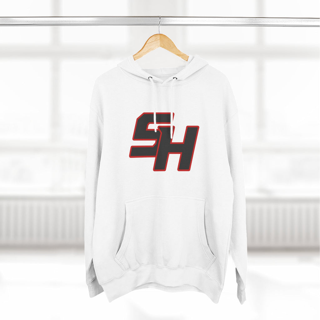 Stugis "SH" Monogram Logo Fleece Pullover Hoodie