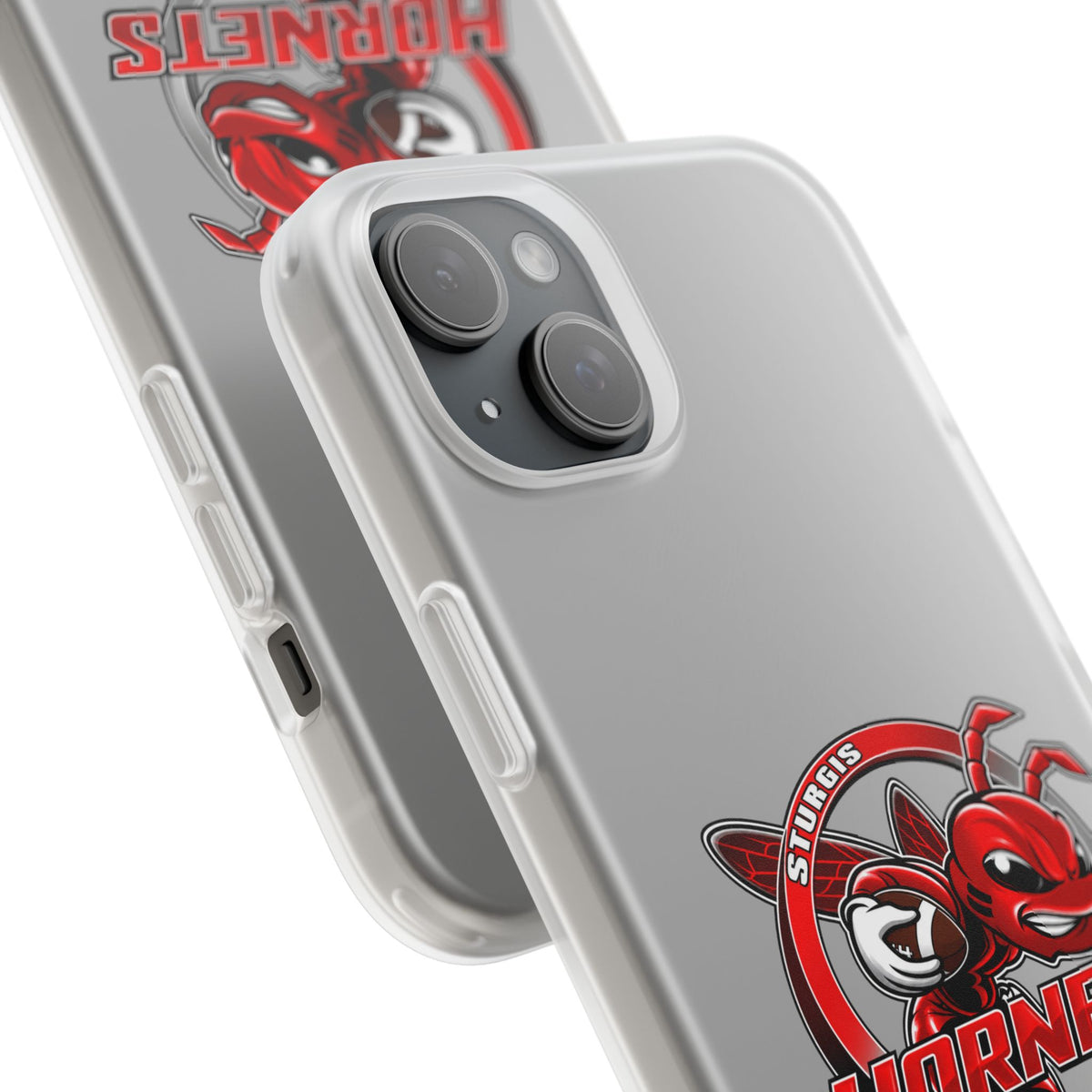 Sturgis Hornets Mascot Logo Clear Flexi Phone Case